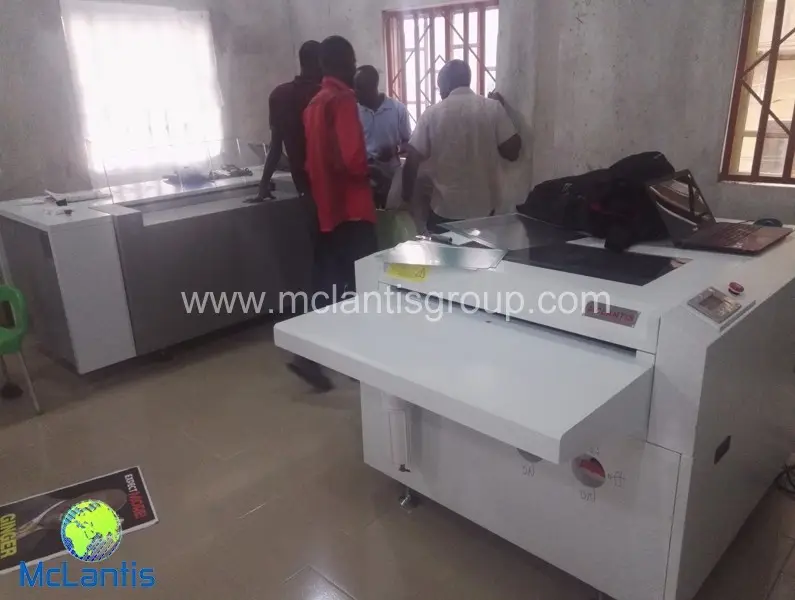 McLantis CTCP machine installed in Aba Nigeria with super printing quality