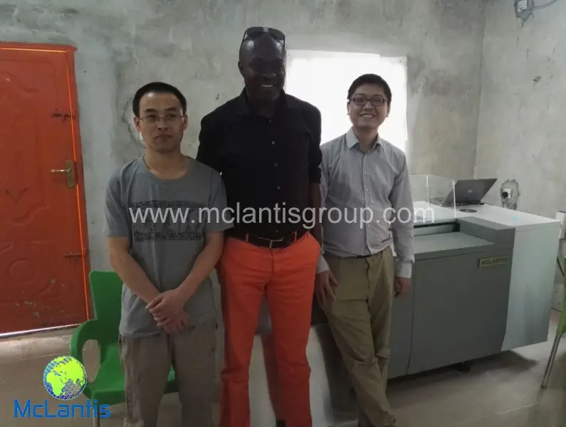 McLantis CTCP machine installed in Aba Nigeria with super printing quality
