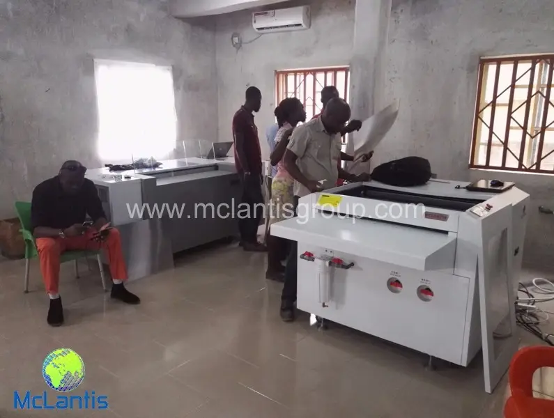 McLantis CTCP machine installed in Aba Nigeria with super printing quality