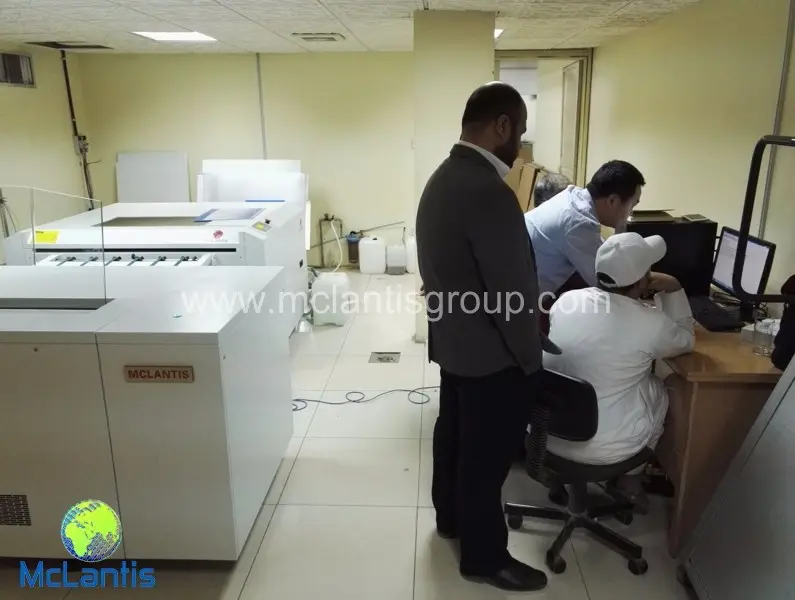 McLantis CTP machine with auto loader installed in Saudi Arabia