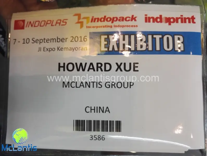 McLantis Exhibits on Indo Print in Indoprint in Jakarta Indonesia