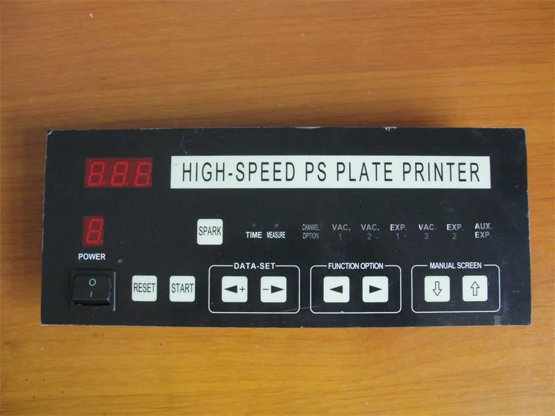 Control Panel for Plate Exposure