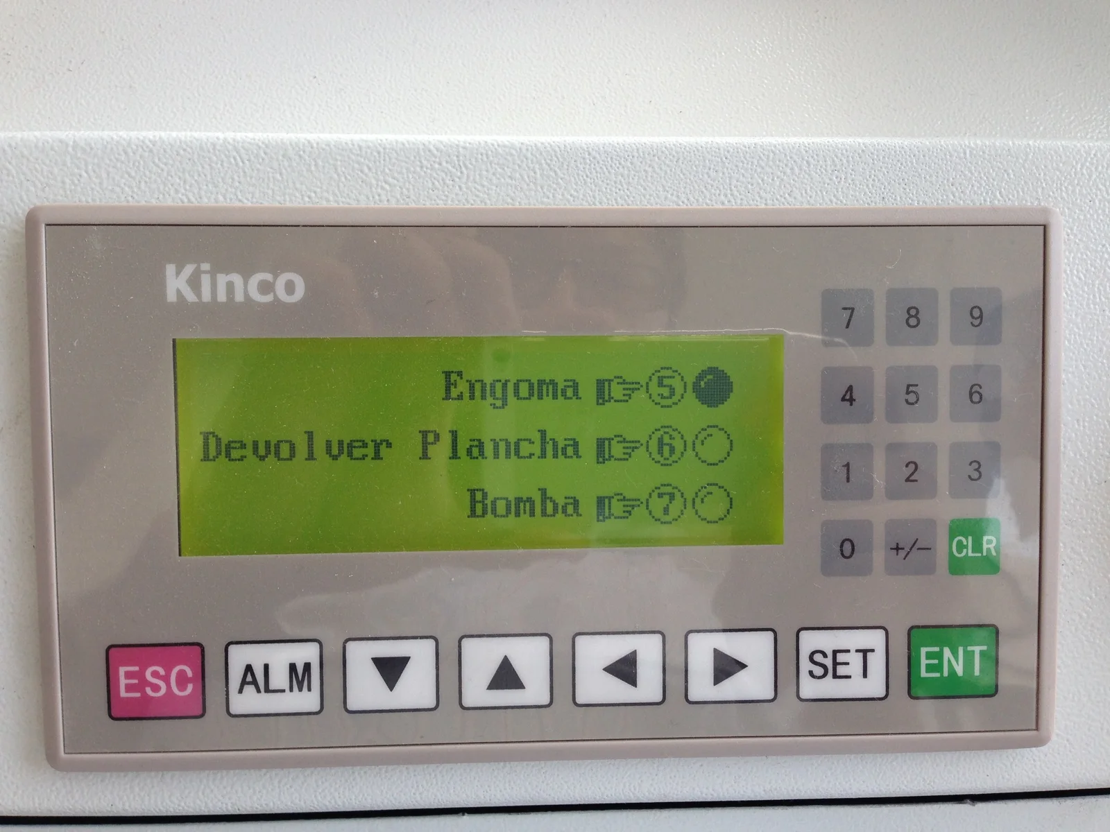 Control Panel for Plate Processor