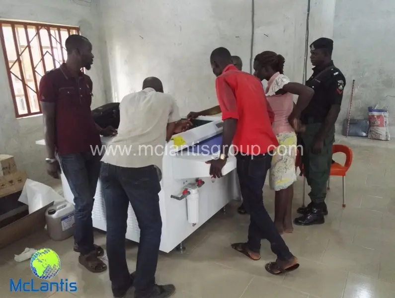 McLantis CTCP machine installed in Aba Nigeria with super printing quality