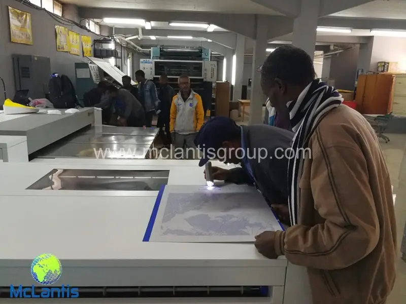 McLantis VLF CTP installed in Ethiopia Map Printer