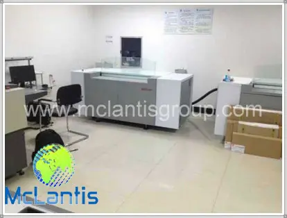 McLantis CTP Platesetter - Two Machines together at the plate output center